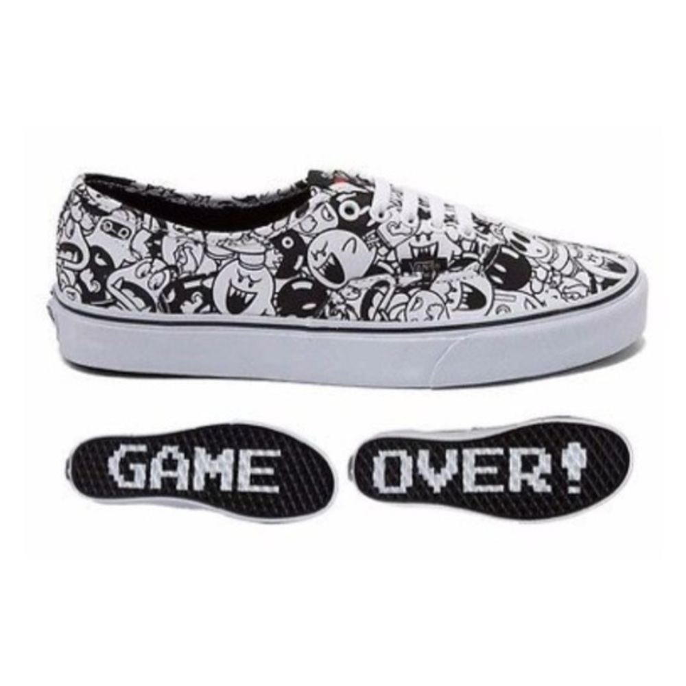 Rare Nintendo Super Mario Vans w/ Game Over